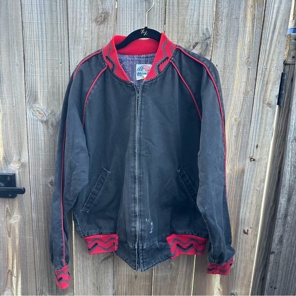 Vintage 90’s Miller outerwear Western Aztec blanket lined jacket Size Medium - Picture 1 of 7